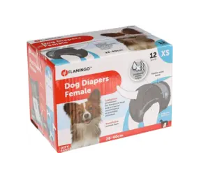 Flamingo Hondenluier Teefjes zwart