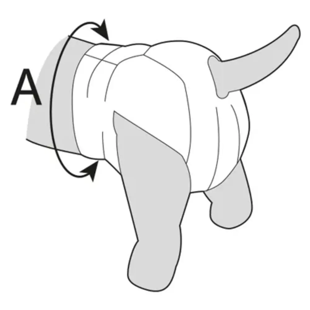 Flamingo Hondenluier Teefjes zwart