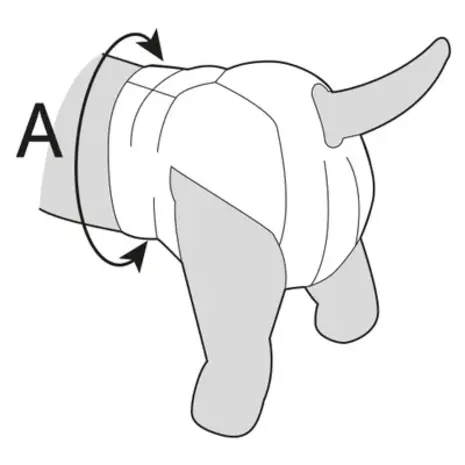 Flamingo Hondenluier Teefjes zwart
