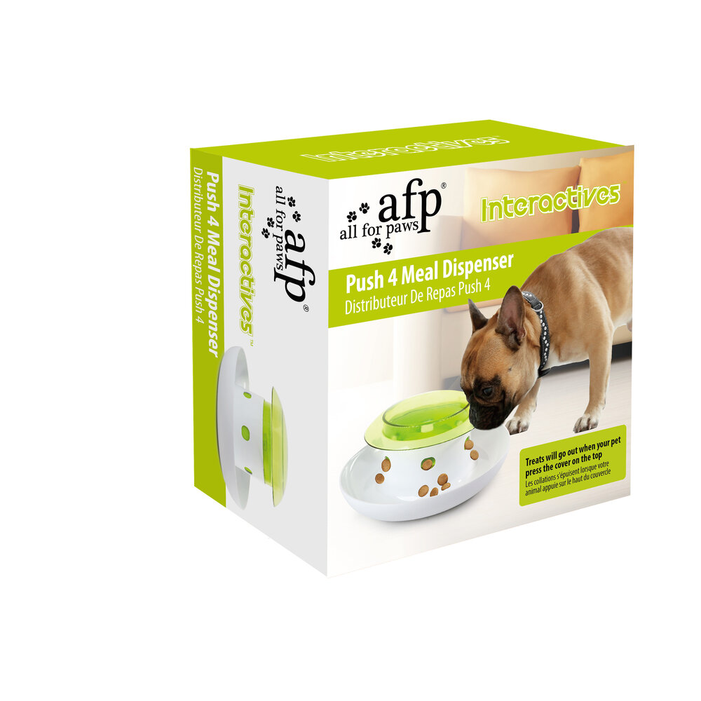 All For Paws Push 4 Meal Dispenser All For Paws Push 4 Meal Dispenser