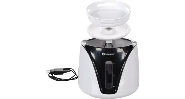 Flamingo Drinkfontein Adriana wit/zwart 2 ltr Flamingo Drinkfontein Adriana wit/zwart 2 ltr