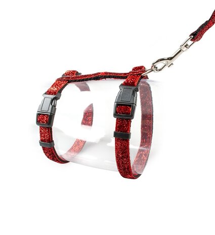 Duvo+ Kattentuig Glitter Rood