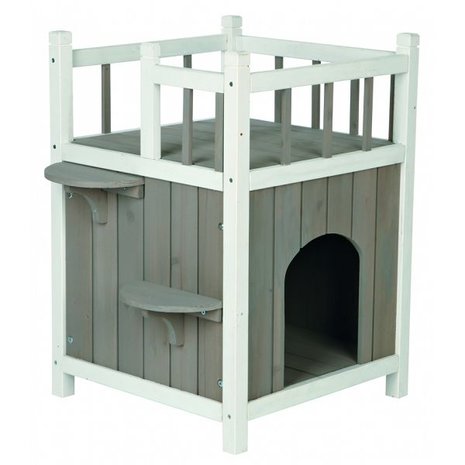 Trixie Kattenhuis met balkon hout Trixie Kattenhuis met balkon hout