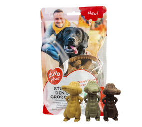 Duvo+ Chew! Gevulde Dental Krokodillen
