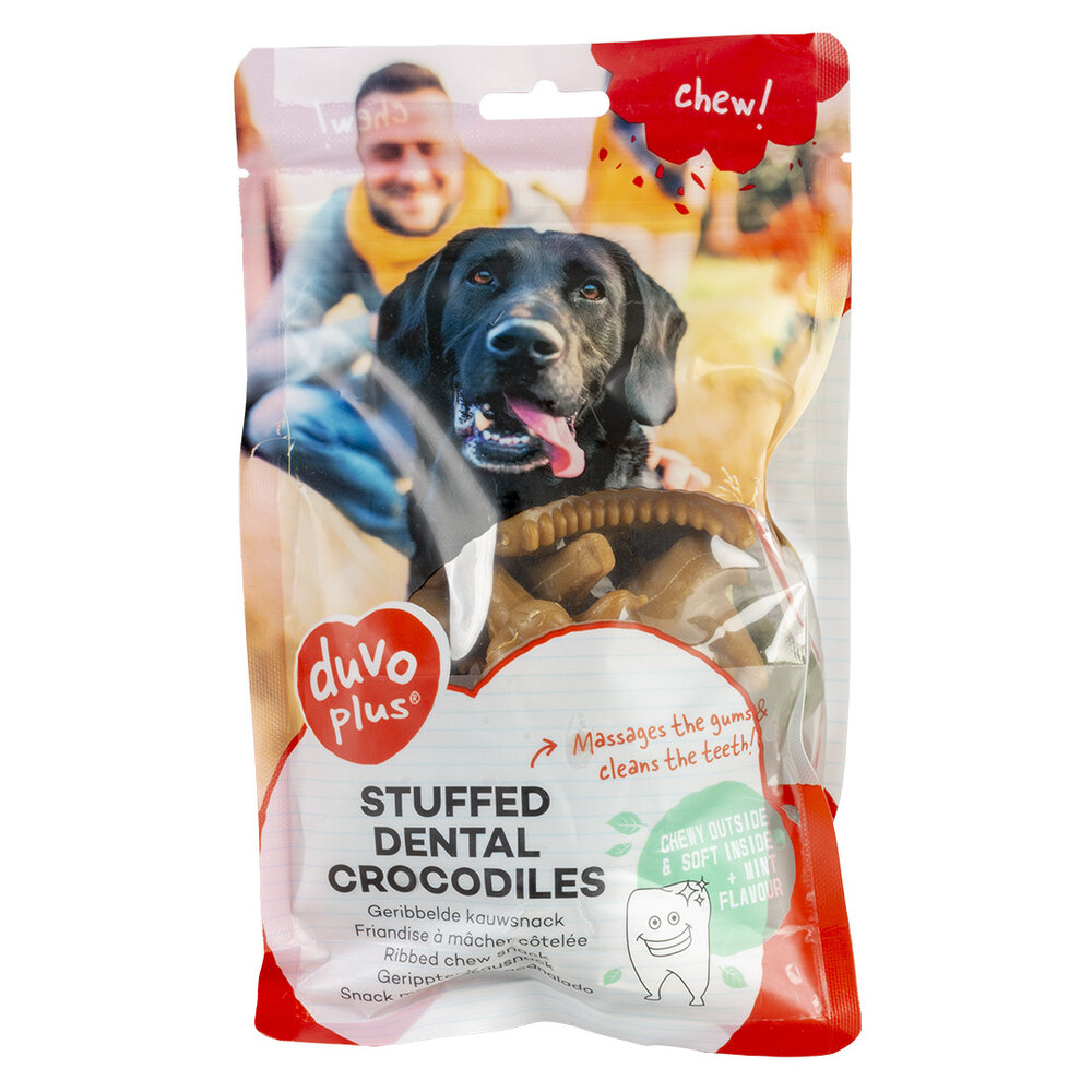 Duvo+ Chew! Gevulde Dental Krokodillen