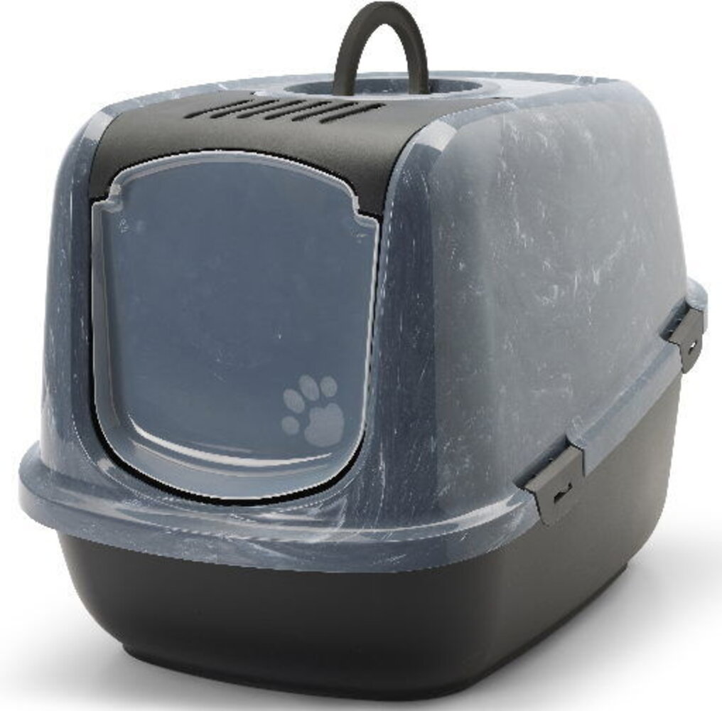 Savic Kattenbak Nestor Jumbo Marble zwart