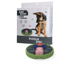 Eat Slow Live Longer Honden Puzzel Disc Eat Slow Live Longer Honden Puzzel Disc