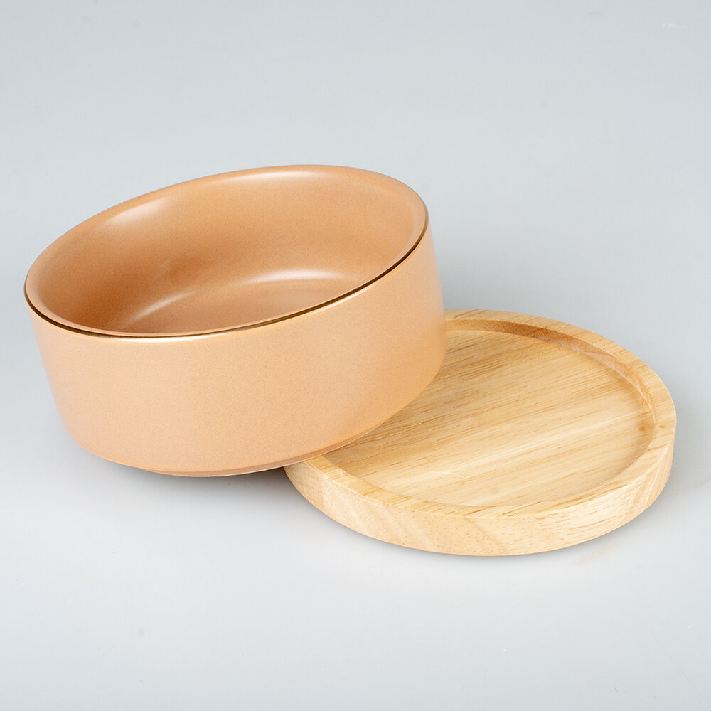 Duvo+ Eetkom Stone Timber roze