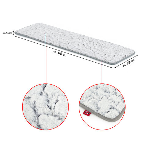 CanadianCat Company Vensterbank Kattenbed licht grijs