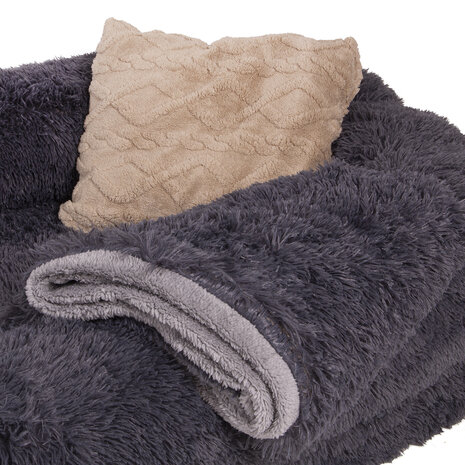 Little Lord Hondenbed XXL 190 cm donker grijs