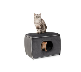 CanadianCat Company Kattenhuis Nelson Design Cave grijs