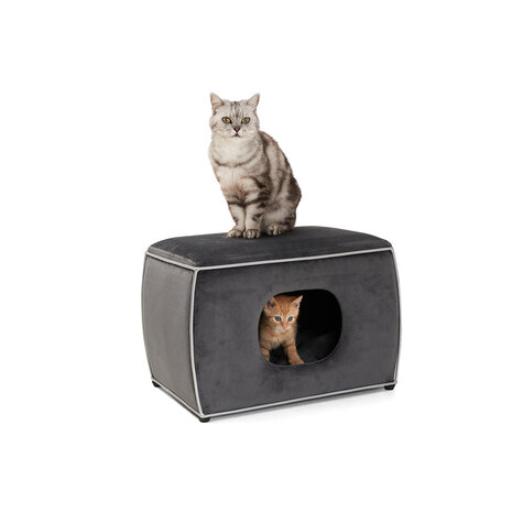 CanadianCat Company Kattenhuis Nelson Design Cave grijs CanadianCat Company Kattenhuis Nelson Design Cave grijs