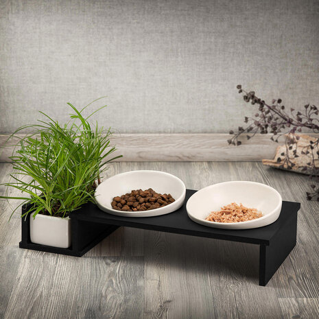 CanadianCat Company Cat Dinner Food Bar zwart