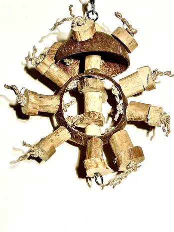 Pets Gifts Papegaaienspeelgoed Coco Boat Wheel Pets Gifts Papegaaienspeelgoed Coco Boat Wheel