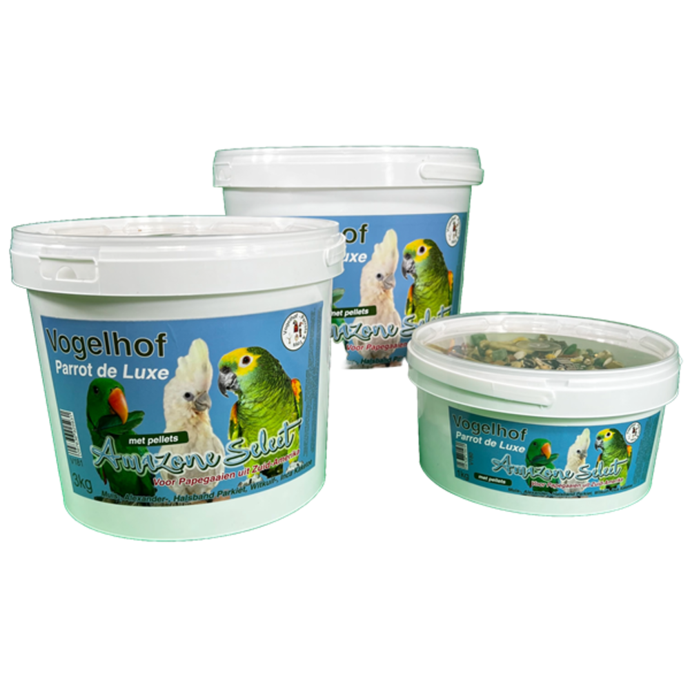 Vogelhof Amazone Papegaaien Voeding met Pellets