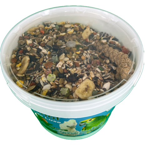 Vogelhof Amazone Papegaaien Voeding met Pellets