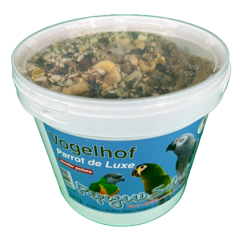 Vogelhof Afrikaanse Papegaaien Voeding zonder Pellets
