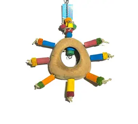 Pets Gifts Papegaaienspeelgoed Coco Ship Wheel Pets Gifts Papegaaienspeelgoed Coco Ship Wheel