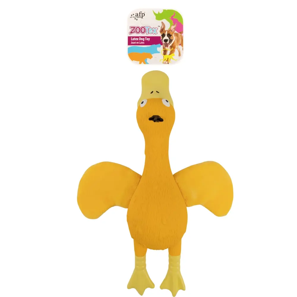 All For Paws ZooTex Soft Wing Eend Geel All For Paws ZooTex Soft Wing Eend Geel