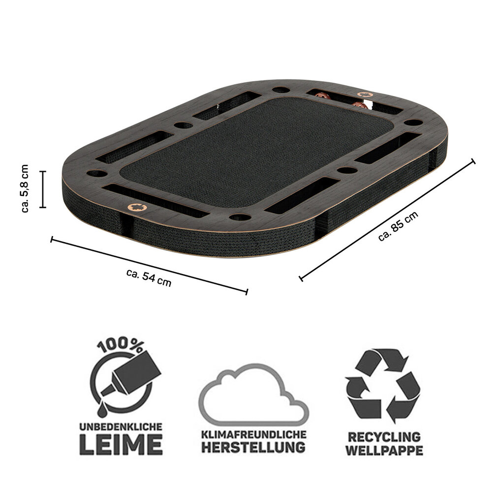 CanadianCat Company Playplate Black Edition Wood Look XXL CanadianCat Company Playplate Black Edition Wood Look XXL