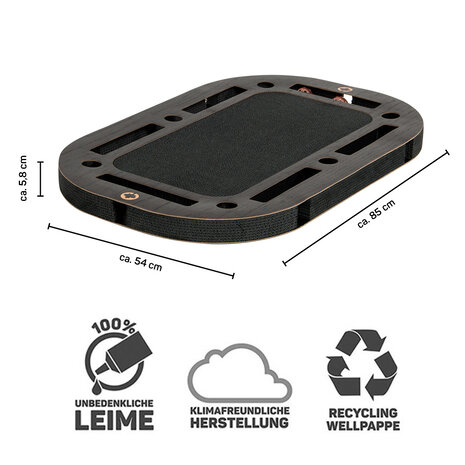CanadianCat Company Playplate Black Edition Wood Look XXL CanadianCat Company Playplate Black Edition Wood Look XXL