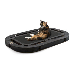 CanadianCat Company Playplate Black Edition Wood Look XXL