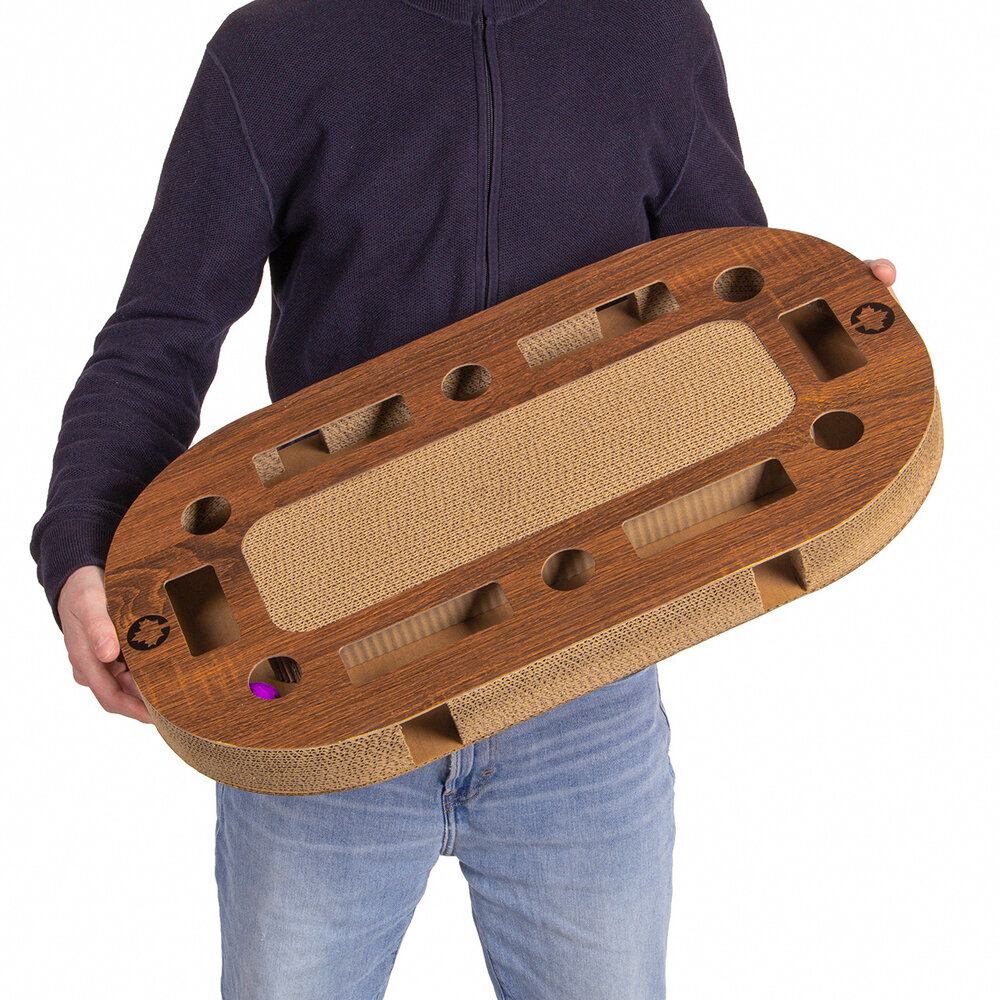 CanadianCat Company Playplate Walnoot Wood Look XL CanadianCat Company Playplate Walnoot Wood Look XL