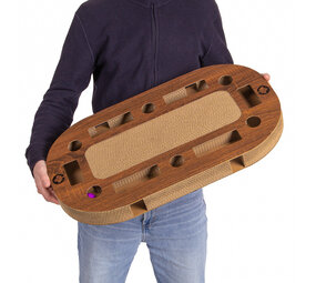 CanadianCat Company Playplate Walnoot Wood Look XL