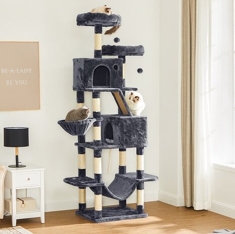 Pets Gifts Krabpaal Tarrenz donker grijs 206 cm Pets Gifts Krabpaal Tarrenz donker grijs 206 cm