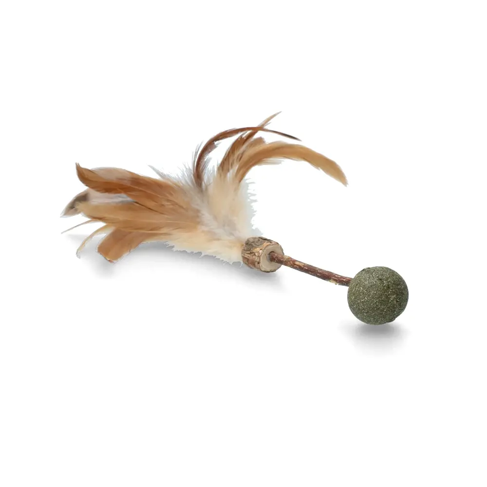 Addicted! Stick with Ball & Feathers kattenspeeltje Addicted! Stick with Ball & Feathers kattenspeeltje