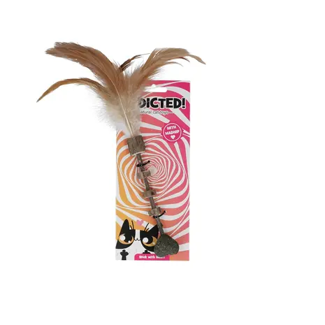 Addicted! Stick with Heart & Feathers kattenspeeltje Addicted! Stick with Heart & Feathers kattenspeeltje