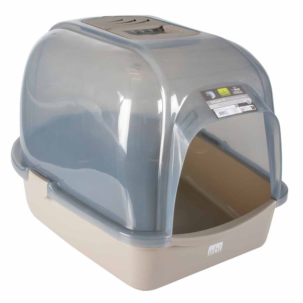 EBI Kattenbak Maine Coon Eclipse Transparant grijs XXL