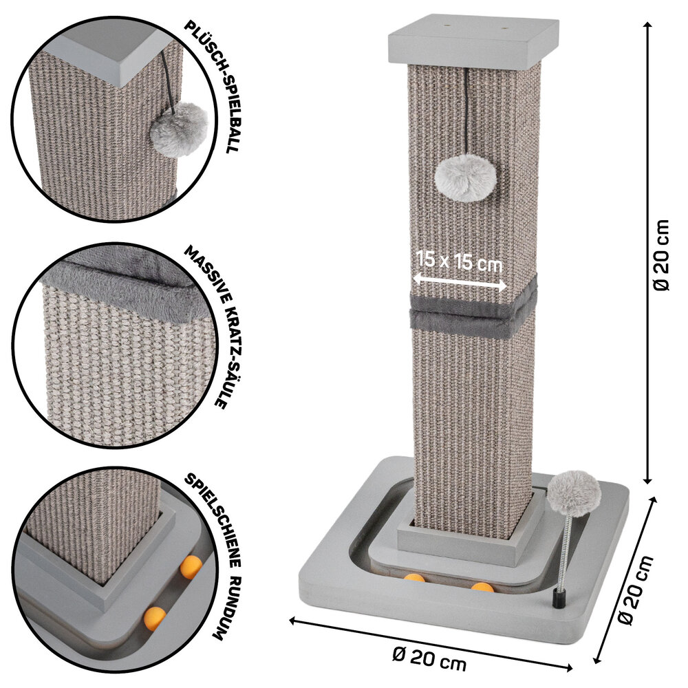 CanadianCat Company Karlo Krabstam Ø14 cm grijs CanadianCat Company Karlo Krabstam Ø14 cm grijs