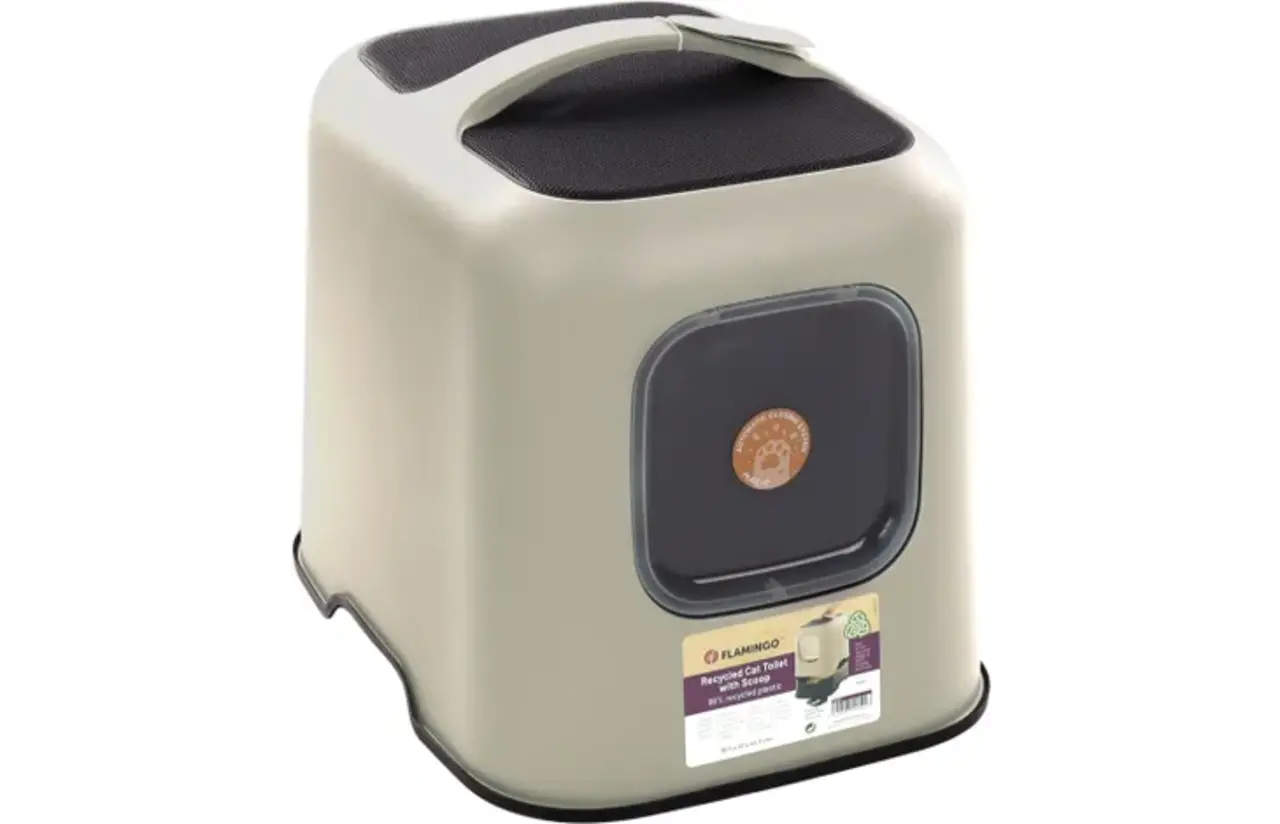 Flamingo Kattenbak Trudy taupe Flamingo Kattenbak Trudy taupe