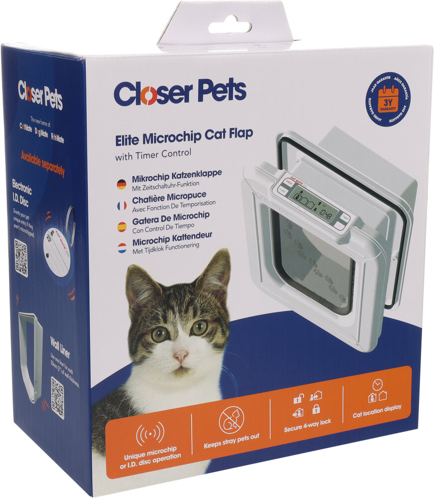Petmate Kattenluik met Chip Elite Cat Mate wit Petmate Kattenluik met Chip Elite Cat Mate wit