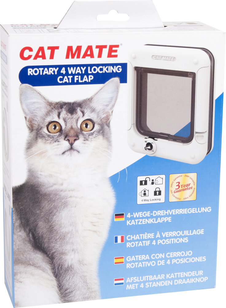 Petmate Kattenluik Cat Mate wit Petmate Kattenluik Cat Mate wit