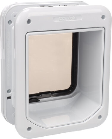 Petmate Kattenluik met Microchip Cat Mate wit