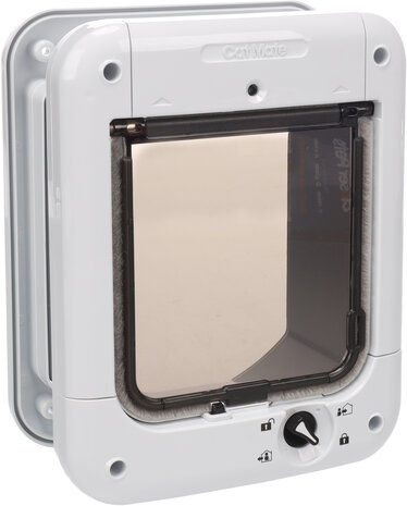 Petmate Kattenluik met Microchip Cat Mate wit