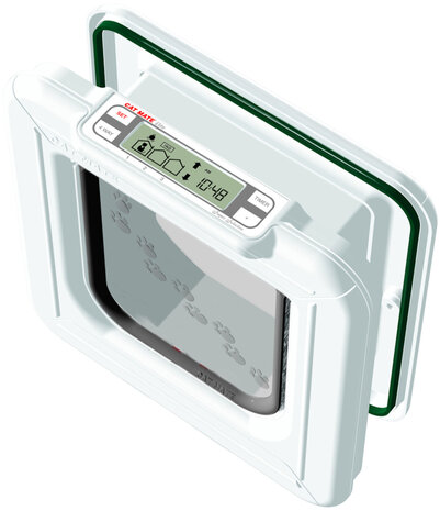 Petmate Kattenluik met ID Elite Cate wit