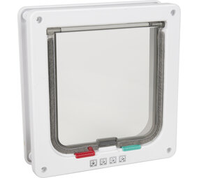 Flamingo Kattenluik Groot  4 standen Vego wit