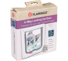 Flamingo Kattenluik 4-Standen Idda wit