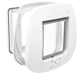 Trixie Trixie Kattenluik voor Enkel Glas 4-weg wit