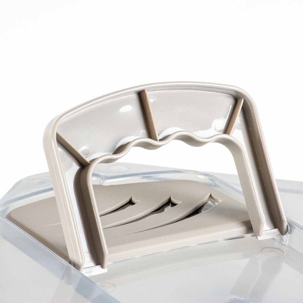 EBI Hoek Kattenbak Jumbo XXL Transparant grijs EBI Hoek Kattenbak Jumbo XXL Transparant grijs