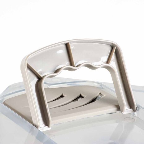 EBI Hoek Kattenbak Jumbo XXL Transparant grijs EBI Hoek Kattenbak Jumbo XXL Transparant grijs