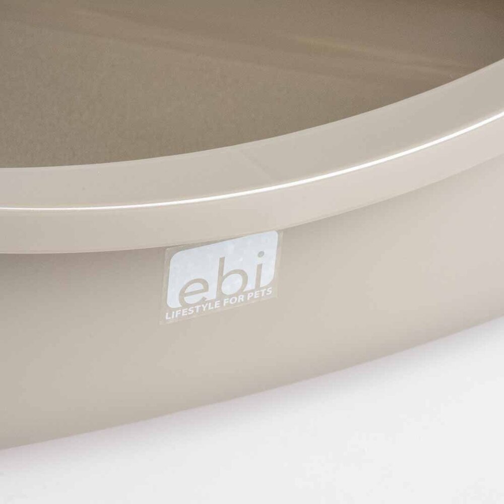 EBI Hoek Kattenbak Jumbo XXL Transparant grijs EBI Hoek Kattenbak Jumbo XXL Transparant grijs