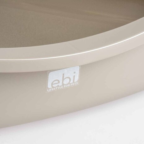 EBI Hoek Kattenbak Jumbo XXL Transparant grijs EBI Hoek Kattenbak Jumbo XXL Transparant grijs