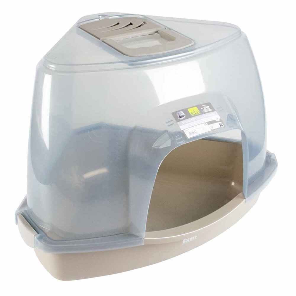 EBI Hoek Kattenbak Jumbo XXL Transparant grijs EBI Hoek Kattenbak Jumbo XXL Transparant grijs