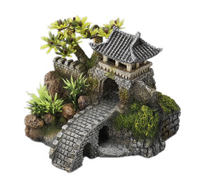 Aqua Della Aziatische Poortbrug met planten Aqua Della Aziatische Poortbrug met planten