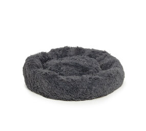 Wallace & Jones Fluffy Mand Donut Bed Sarnia donkergrijs Wallace & Jones Fluffy Mand Donut Bed Sarnia donkergrijs