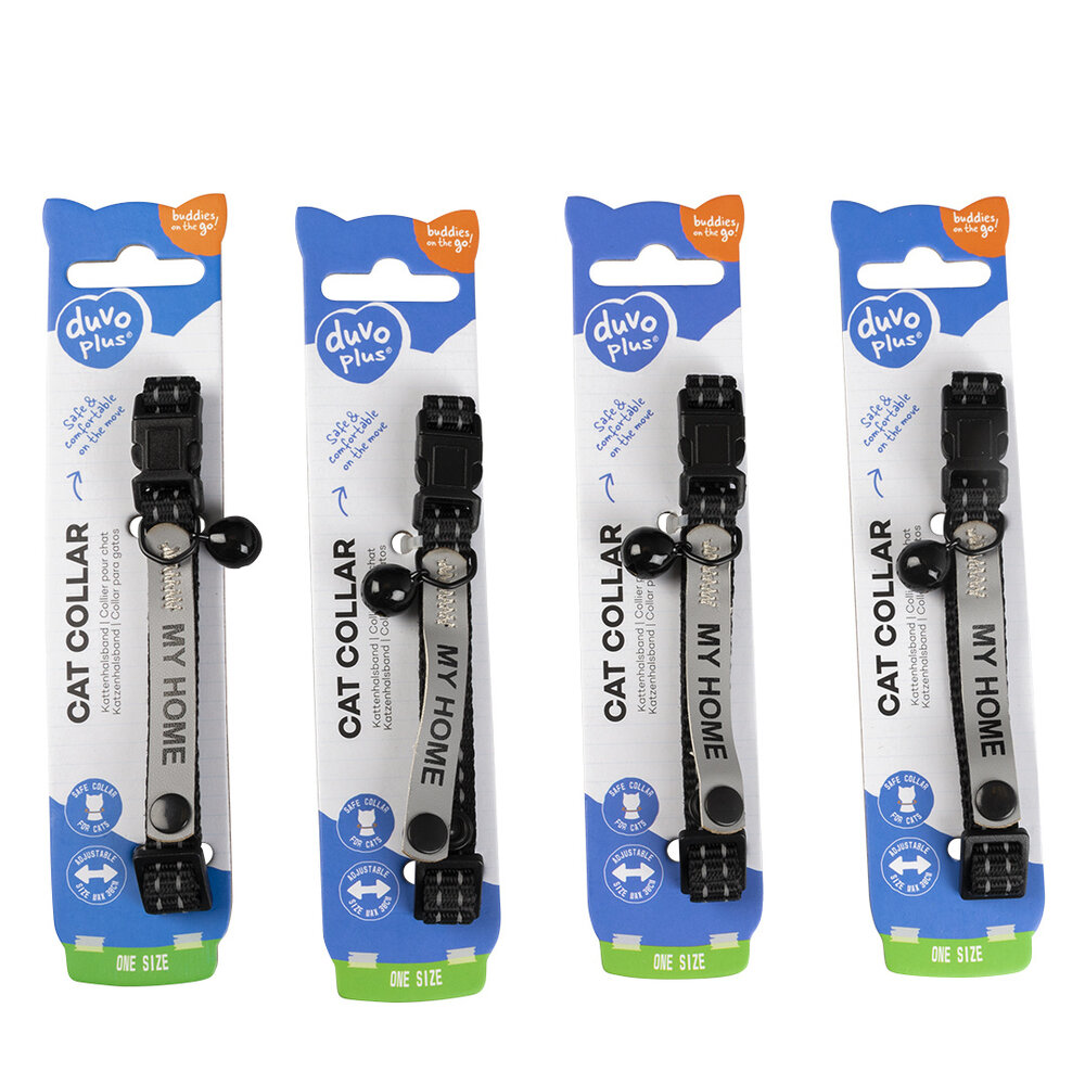 Duvo+ Kattenhalsband Reflecterend Met Adresvakje